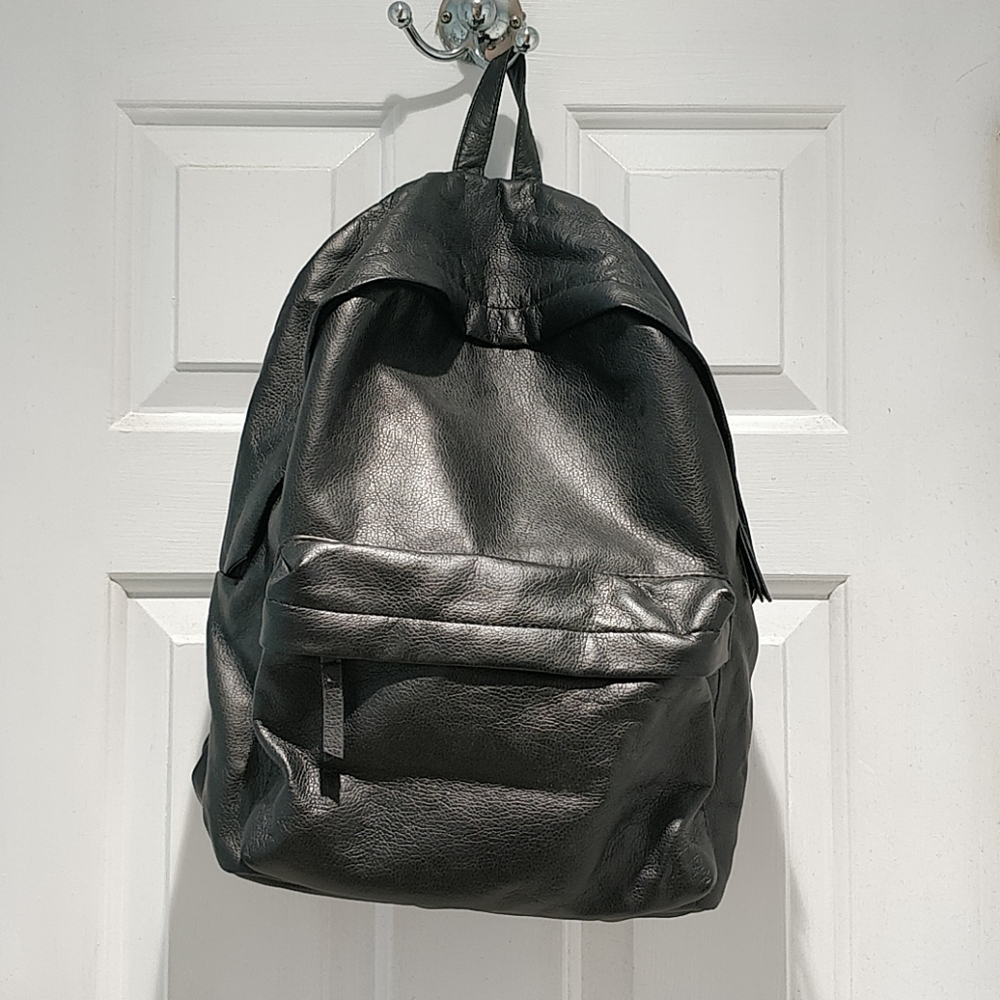 Faux Leather Backpack